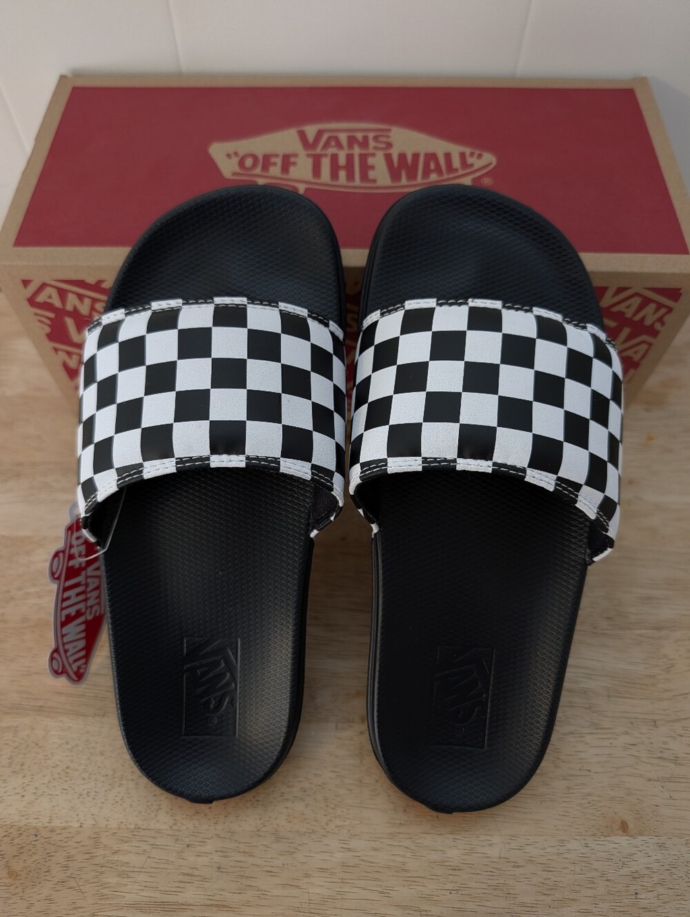Vans La Costa Checkerboard Slides Women's size 7.5 - Picture 3 of 5